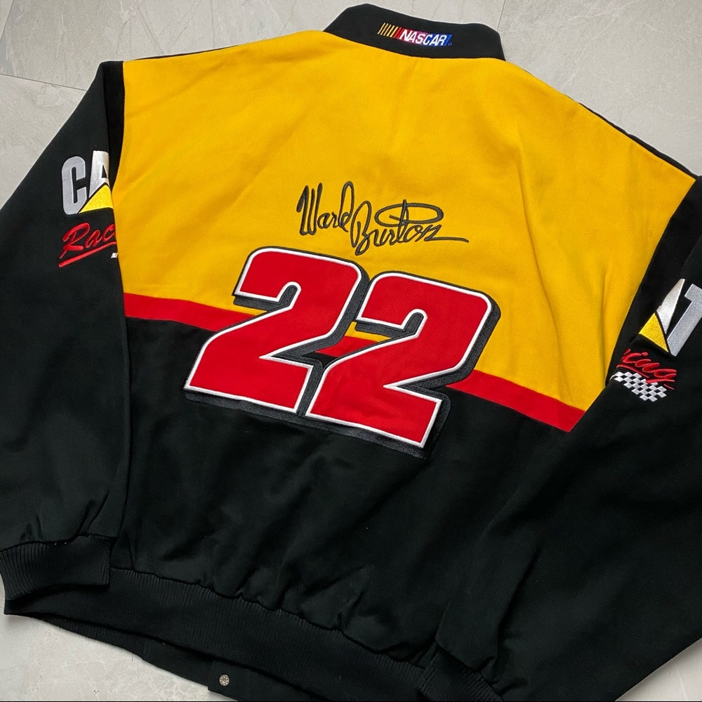 Vintage NASCAR CAT RACING JACKET EXCELLENT COND L - Picture 9 of 16